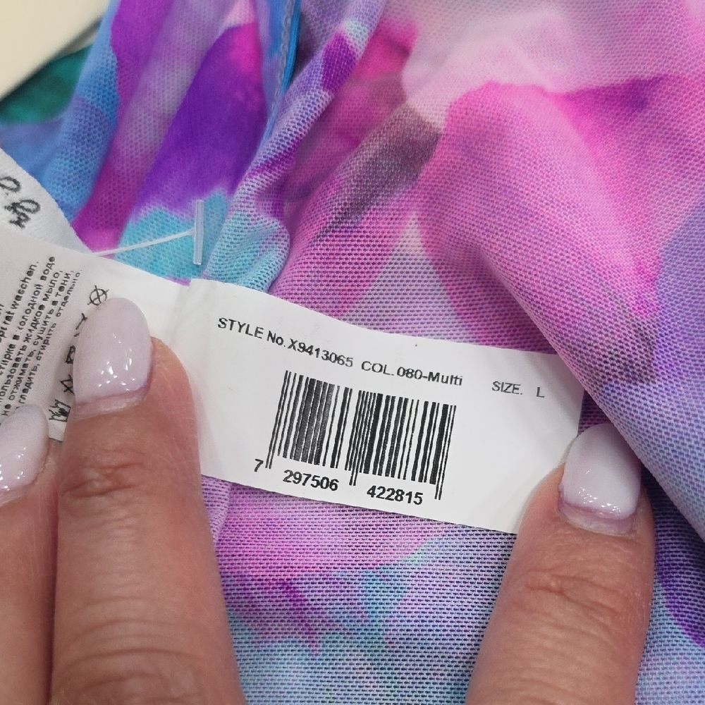 Profile by Gottex by Women's Hankerchief Hem Tunic Swimsuit Cover-up, L, NWT - Picture 8 of 16